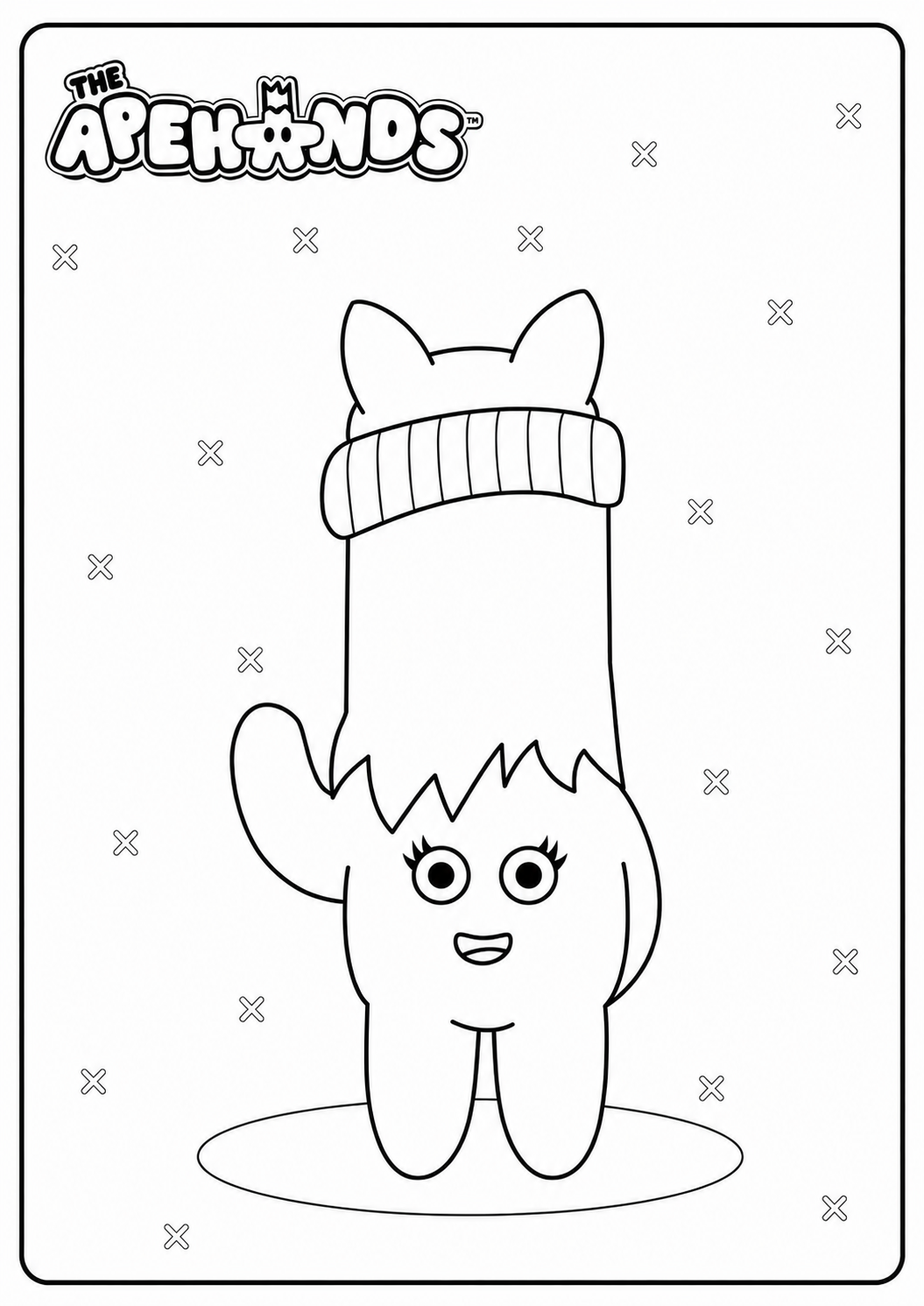 Kira colouring page